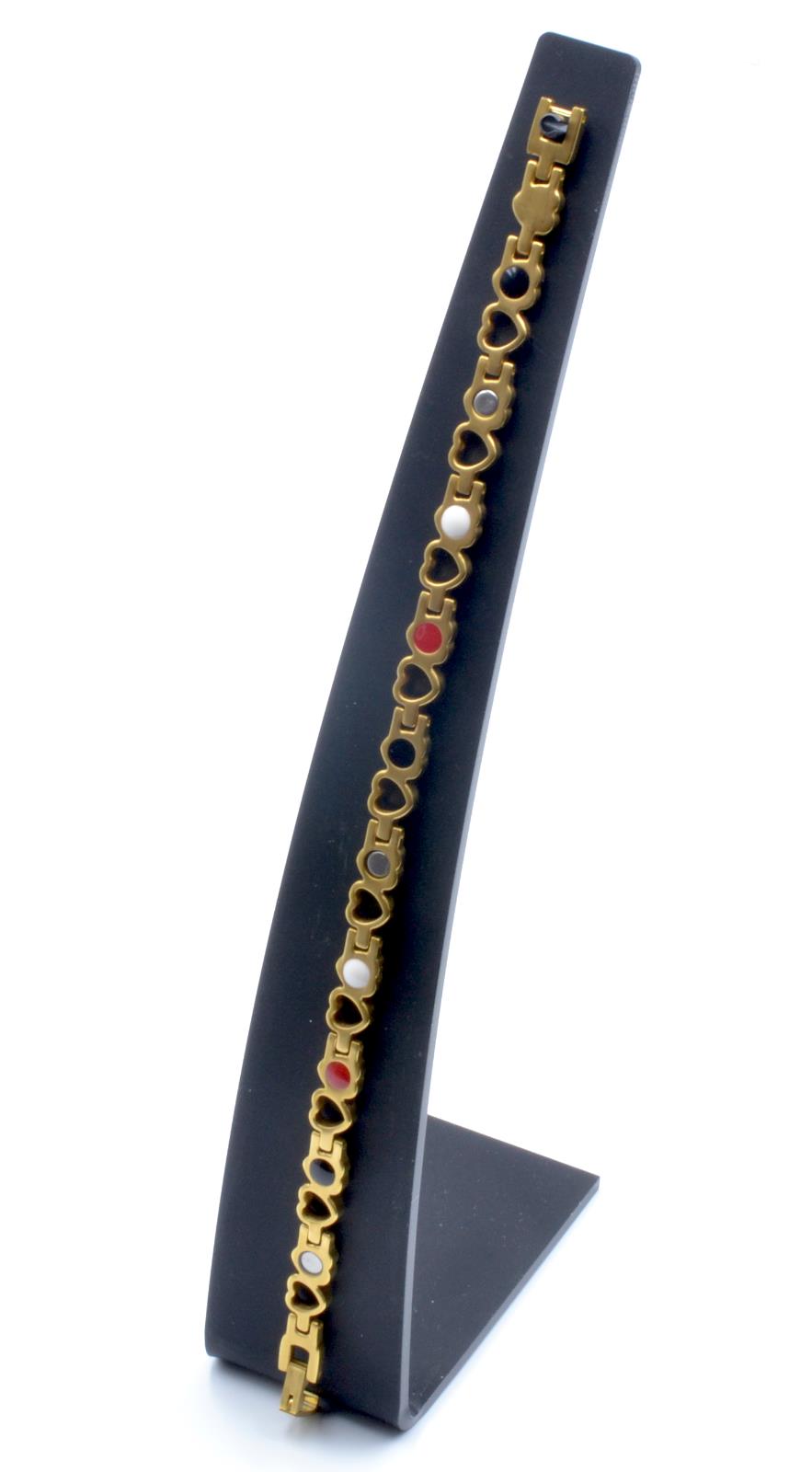 Gold Coloured Titanium Women's Chain Bracelet, Includes Germanium - Pack of 10 – by North By North East – Signs