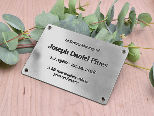 Personalised Aluminium Plaque – Deep Engraved Sign, 150×100 mm, Outdoor – by North By North East – Plaques & Nameplates