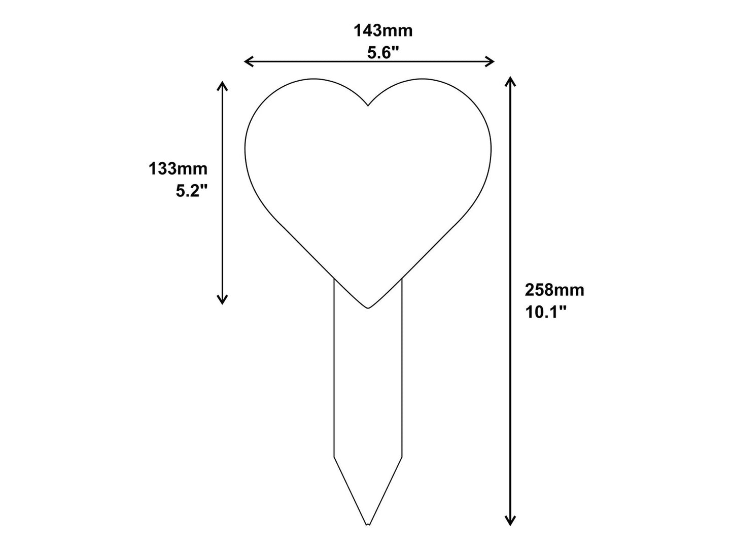 In Loving Memory Mum Memorial Stake – Copper Aluminium Plaque on Acrylic Stake U – by North By North East – Safety & Warning Signs