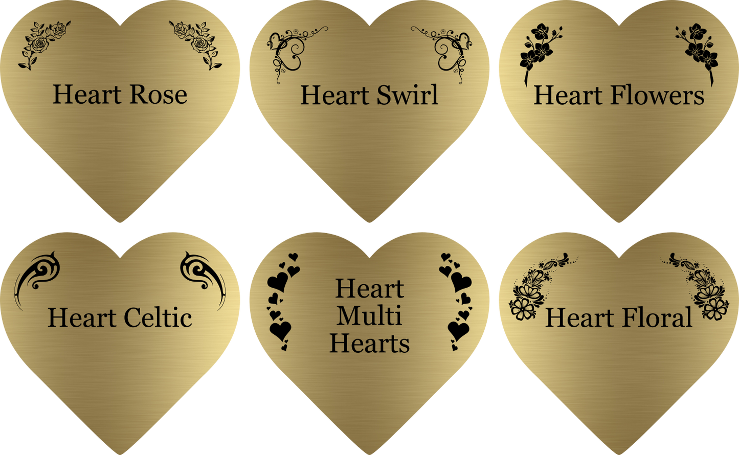 Personalised Metallic Memorial Plaque — Custom Engraved Grave or Garden Tribute with Stake (143 × 258 mm, Gold/Silver/Copper) – by North By North East – Plaques & Nameplates