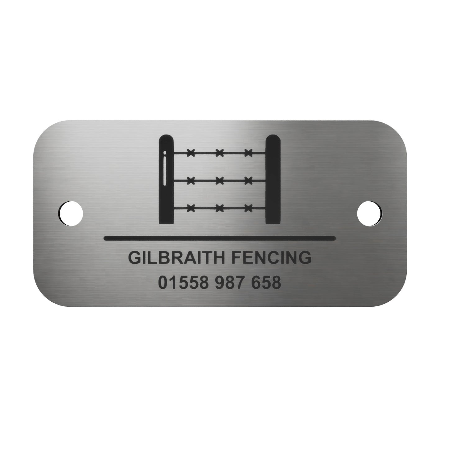 Custom Engraved Aluminium Tag – Unique Text, Logo, Serial Number or QR Code