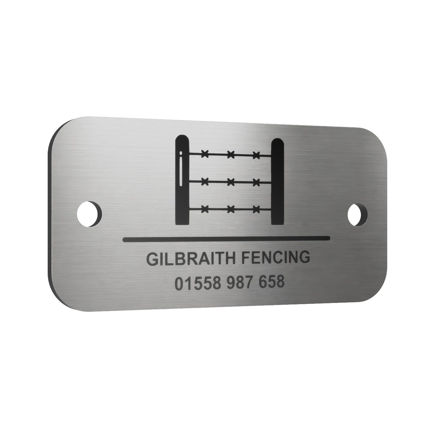Custom Engraved Aluminium Tag – Unique Text, Logo, Serial Number or QR Code