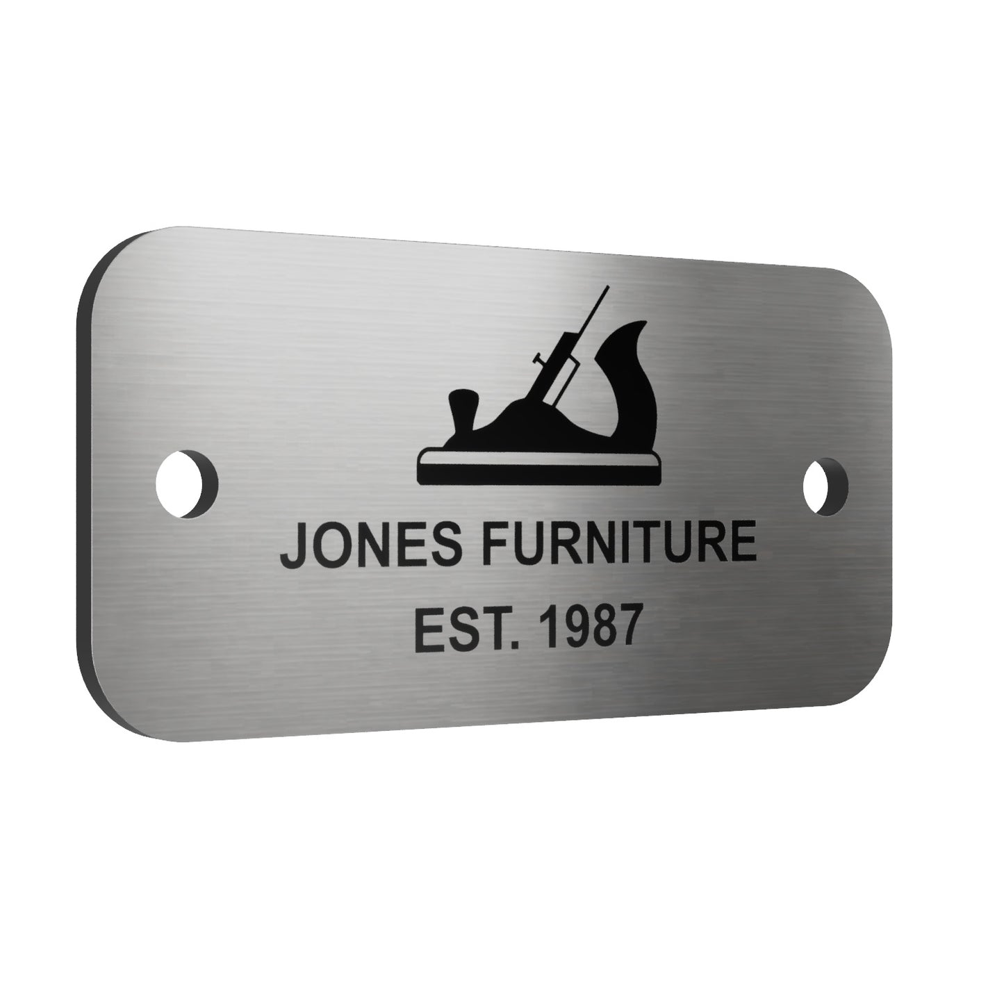 Custom Engraved Aluminium Tag – Unique Text, Logo, Serial Number or QR Code