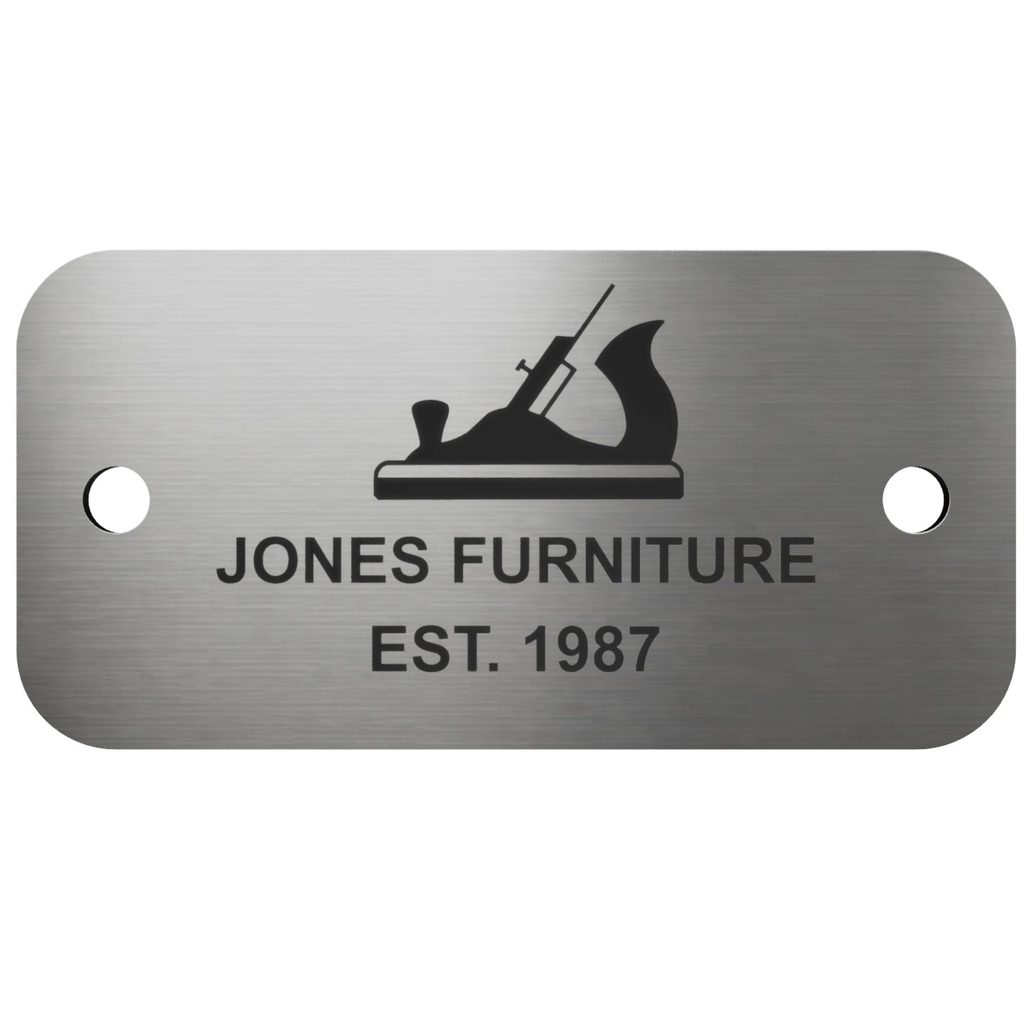 Custom Engraved Aluminium Tag – Unique Text, Logo, Serial Number or QR Code