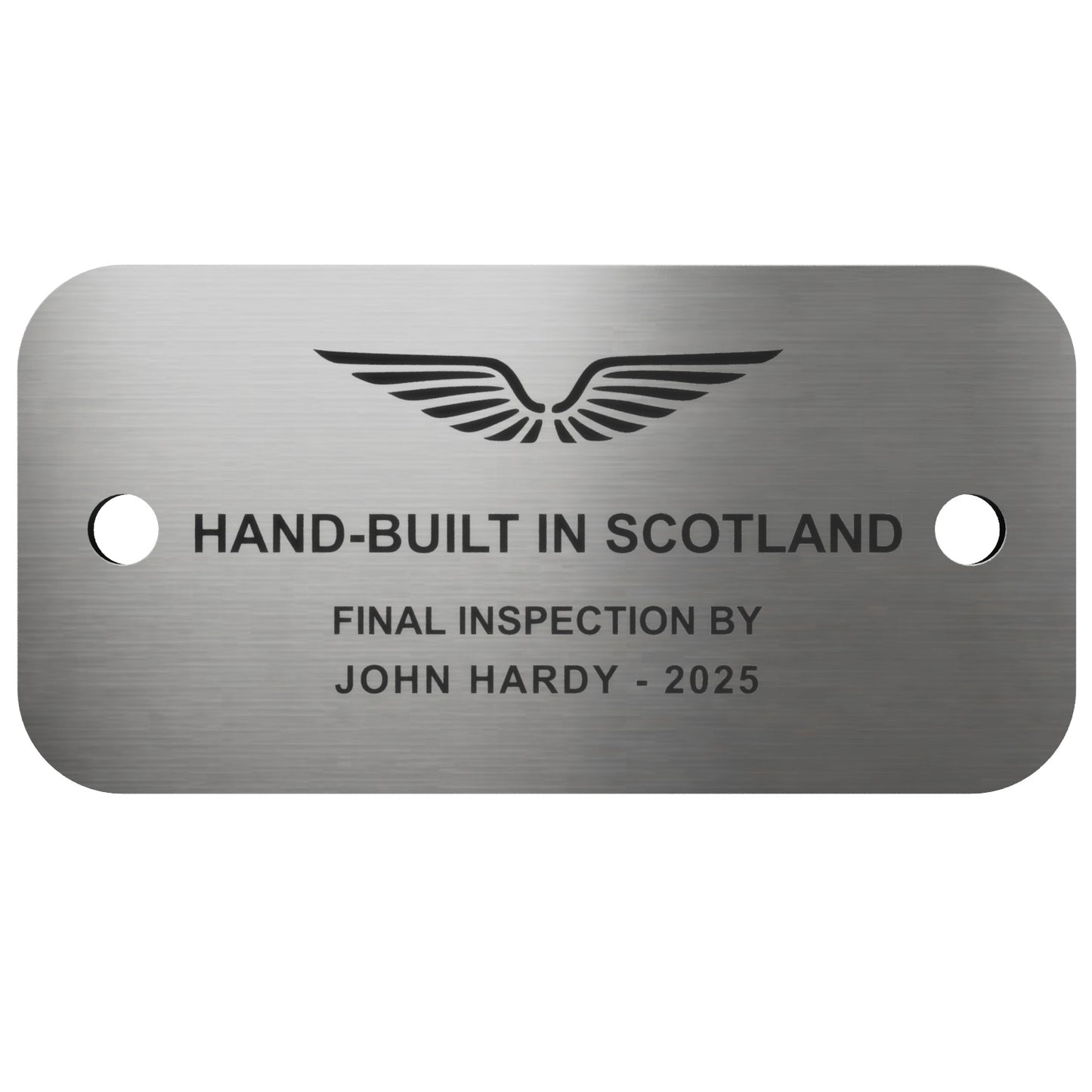 Custom Engraved Aluminium Tag – Unique Text, Logo, Serial Number or QR Code