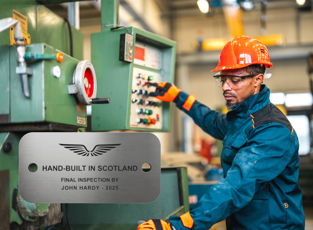 Custom Engraved Aluminium Tag – Unique Text, Logo, Serial Number or QR Code