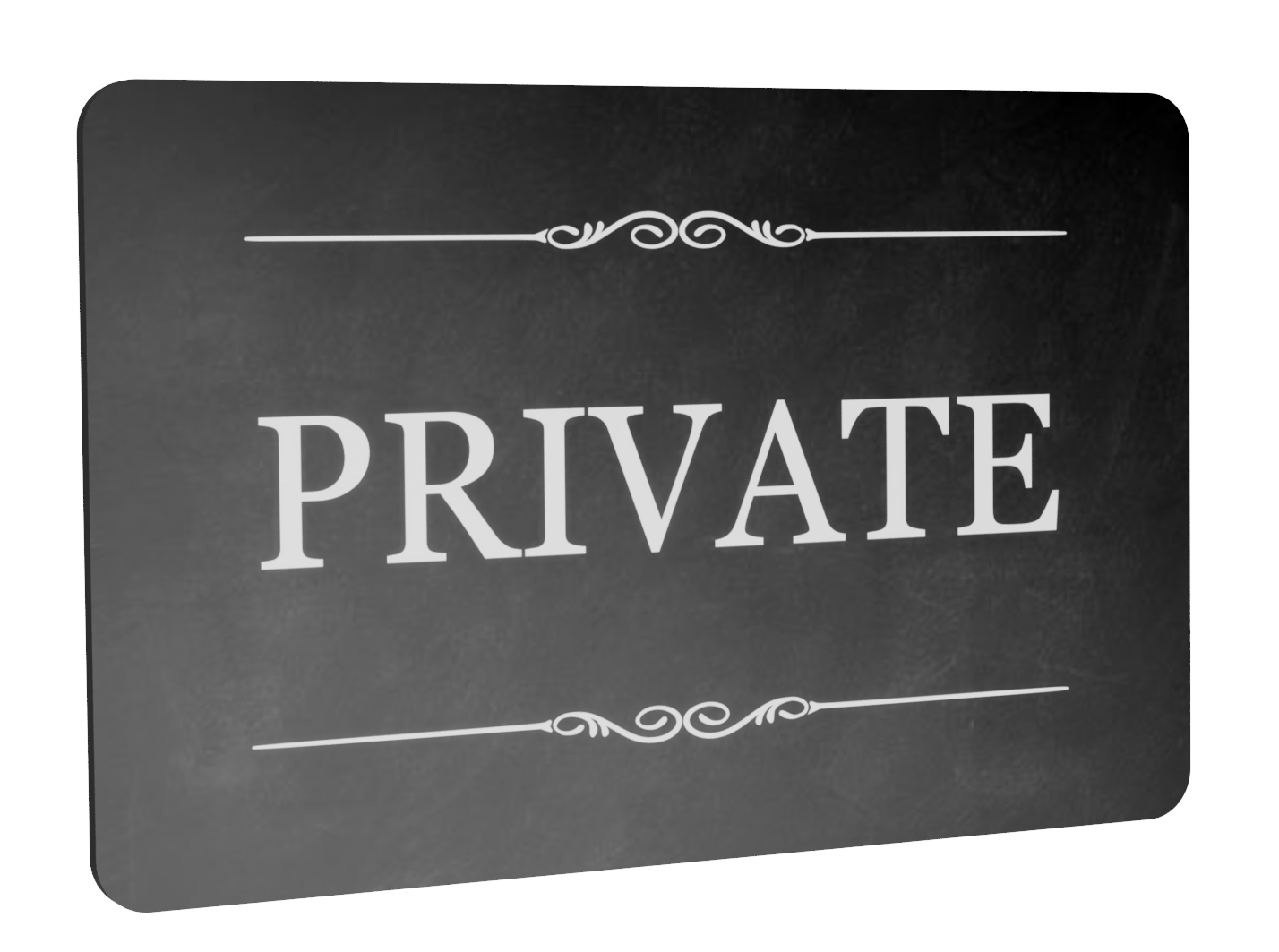 Black Self-Adhesive "PRIVATE" Sign for Indoor/Outdoor Use - High Strength Backing, Easy Installation, 140mm x 90mm, Ideal for Doors, Gates, Fences – by North By North East – Signs