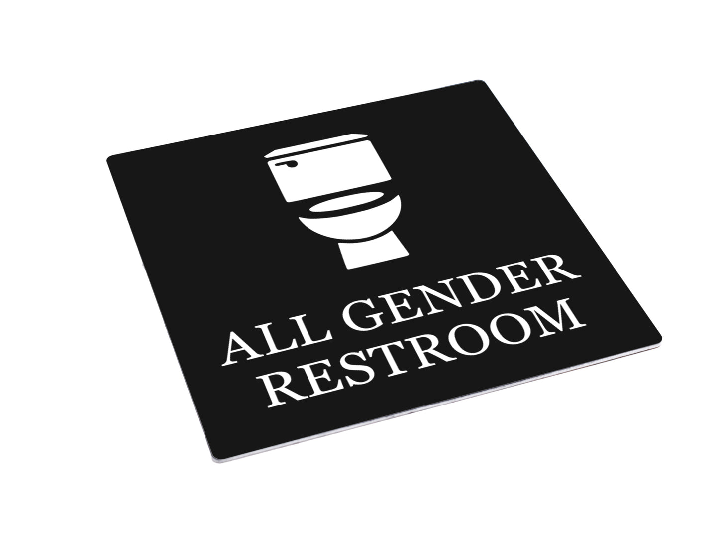 All Gender Restroom Sign – by origindesigned – Toilet & Bathroom Signs
