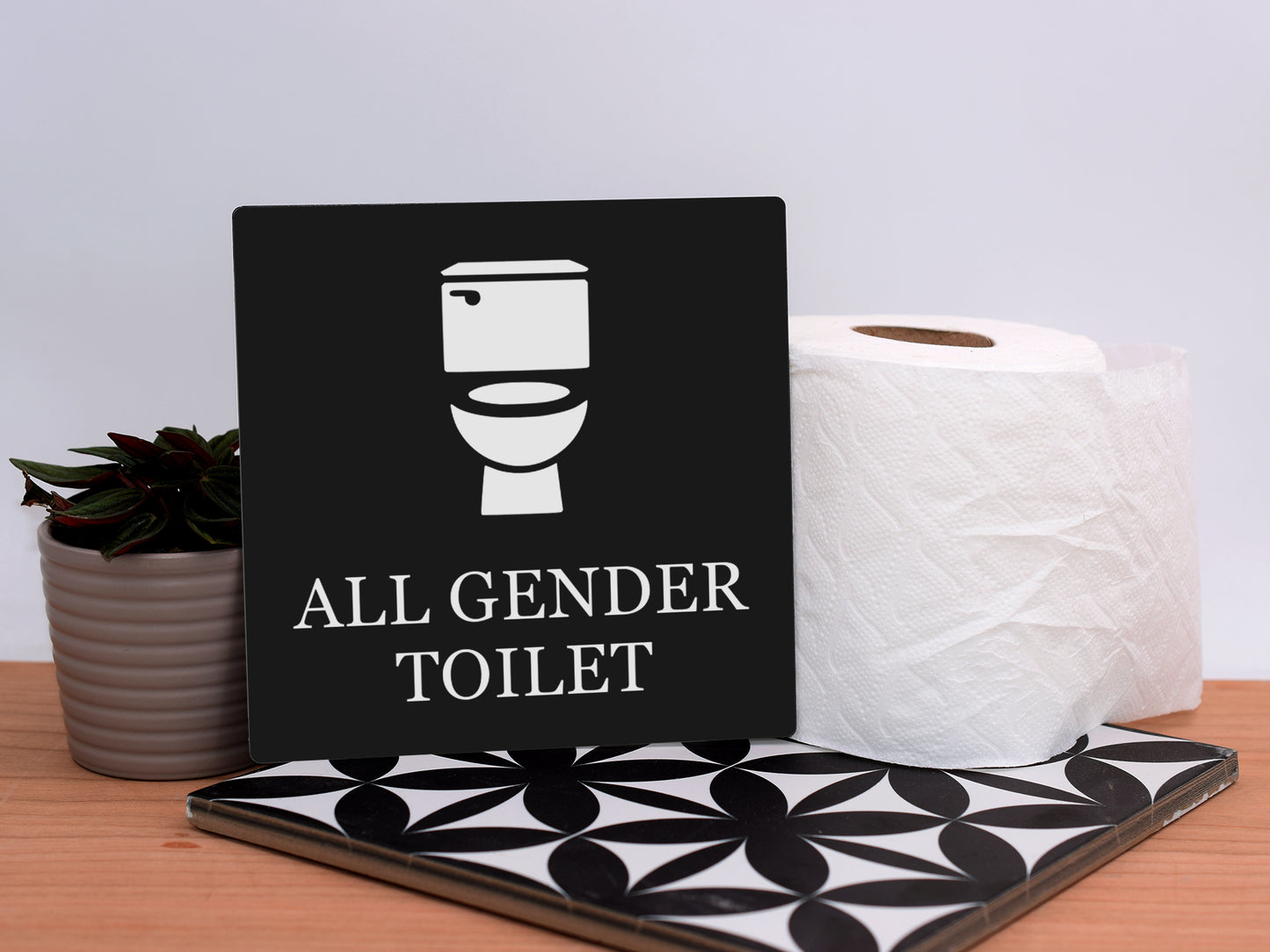 All Gender Toilet Sign – by origindesigned – Toilet & Bathroom Signs