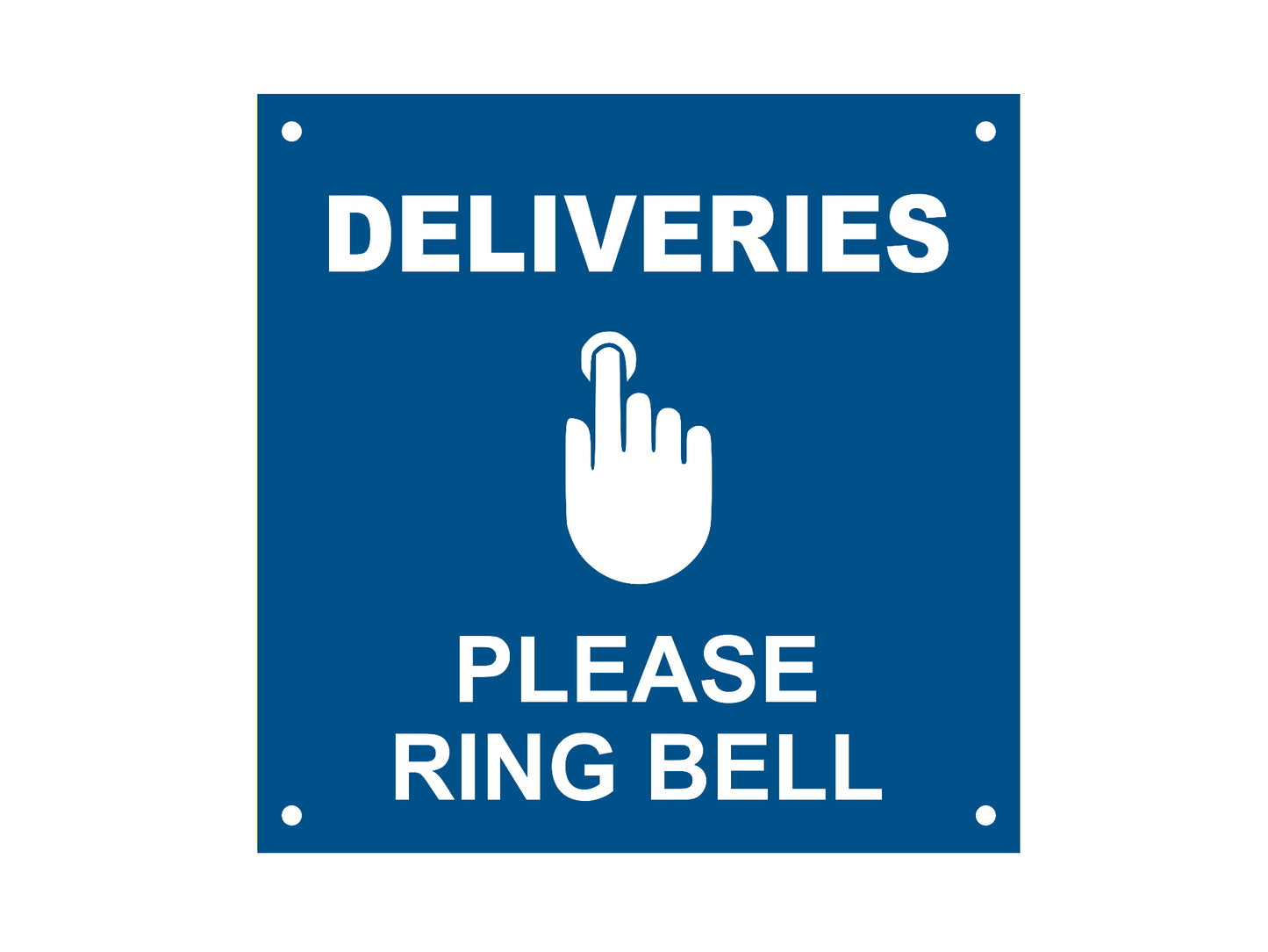 DELIVERIES Please Ring Bell, Entrance Notice Sign – by origindesigned – Business Hours & Policy Signs