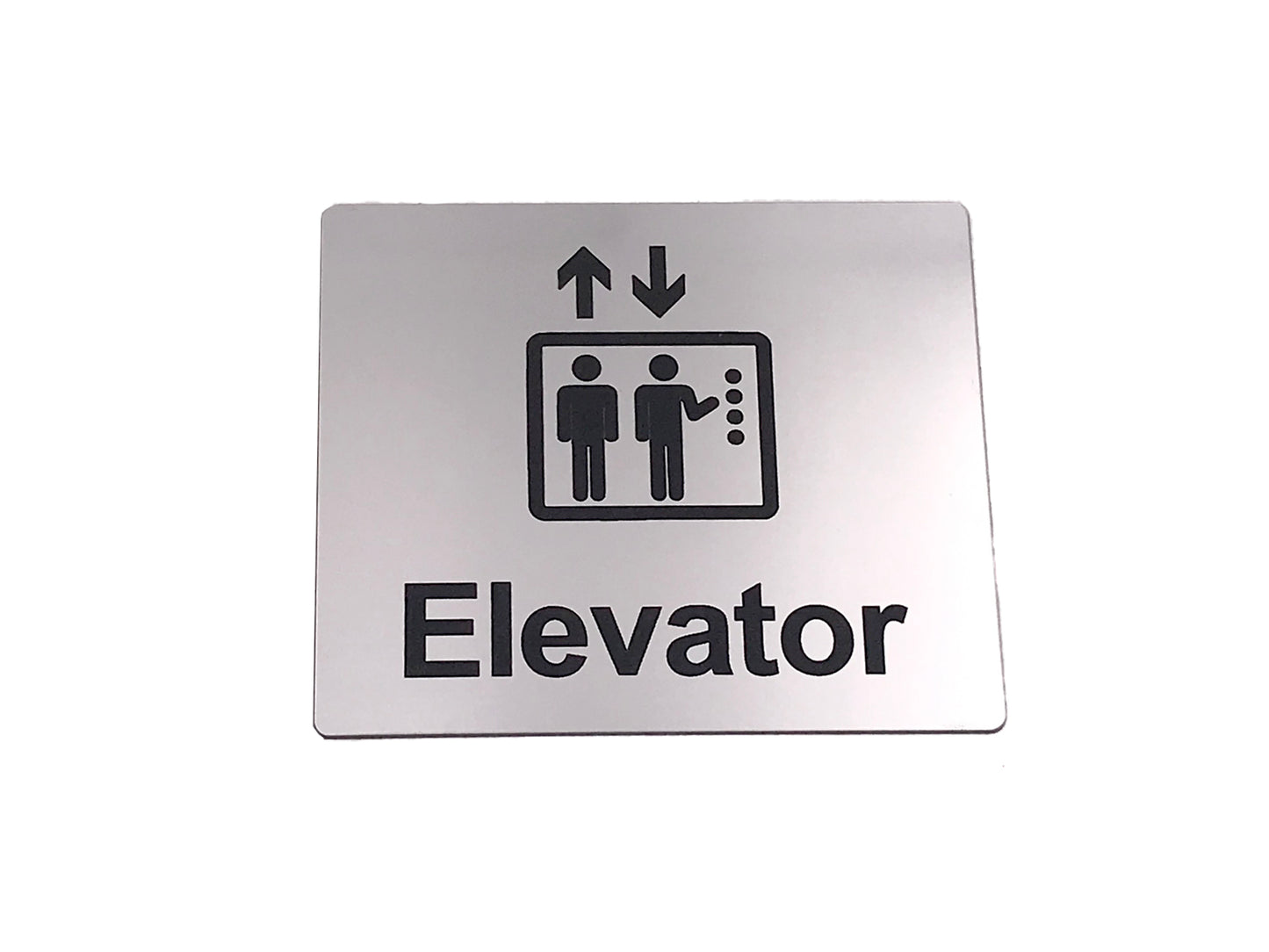 Adhesive Elevator Sign (Silver) – by origindesigned – Signs