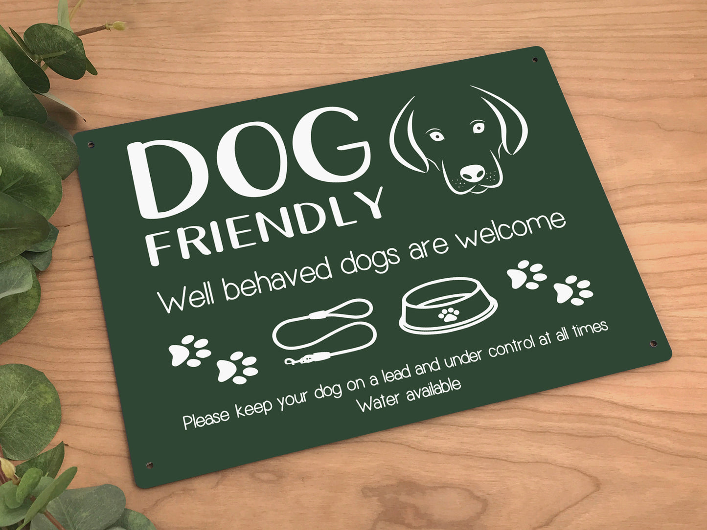 Dog Friendly / Dogs Welcome Sign – by origindesigned – Signs