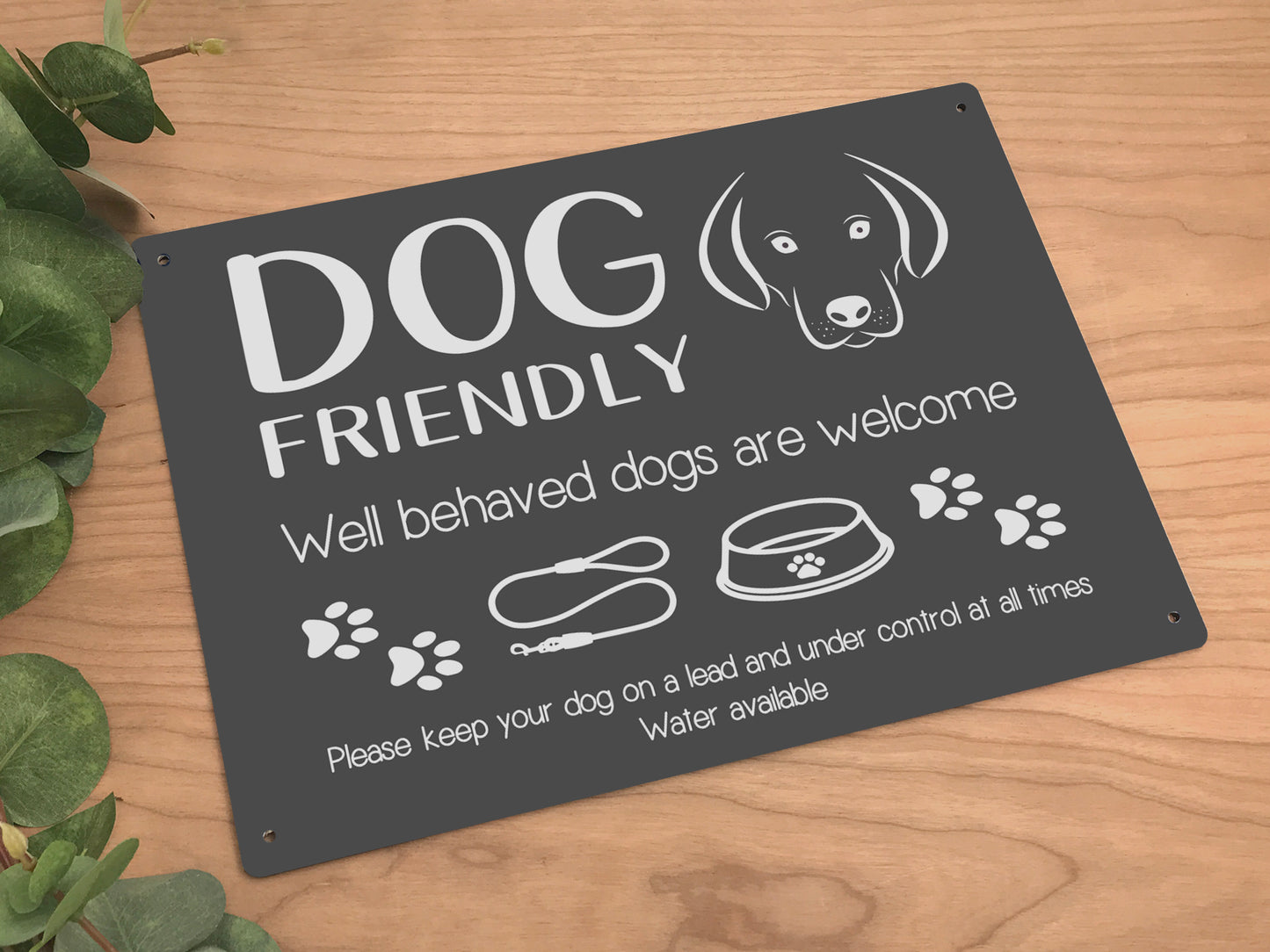 Dog Friendly / Dogs Welcome Sign – by origindesigned – Signs