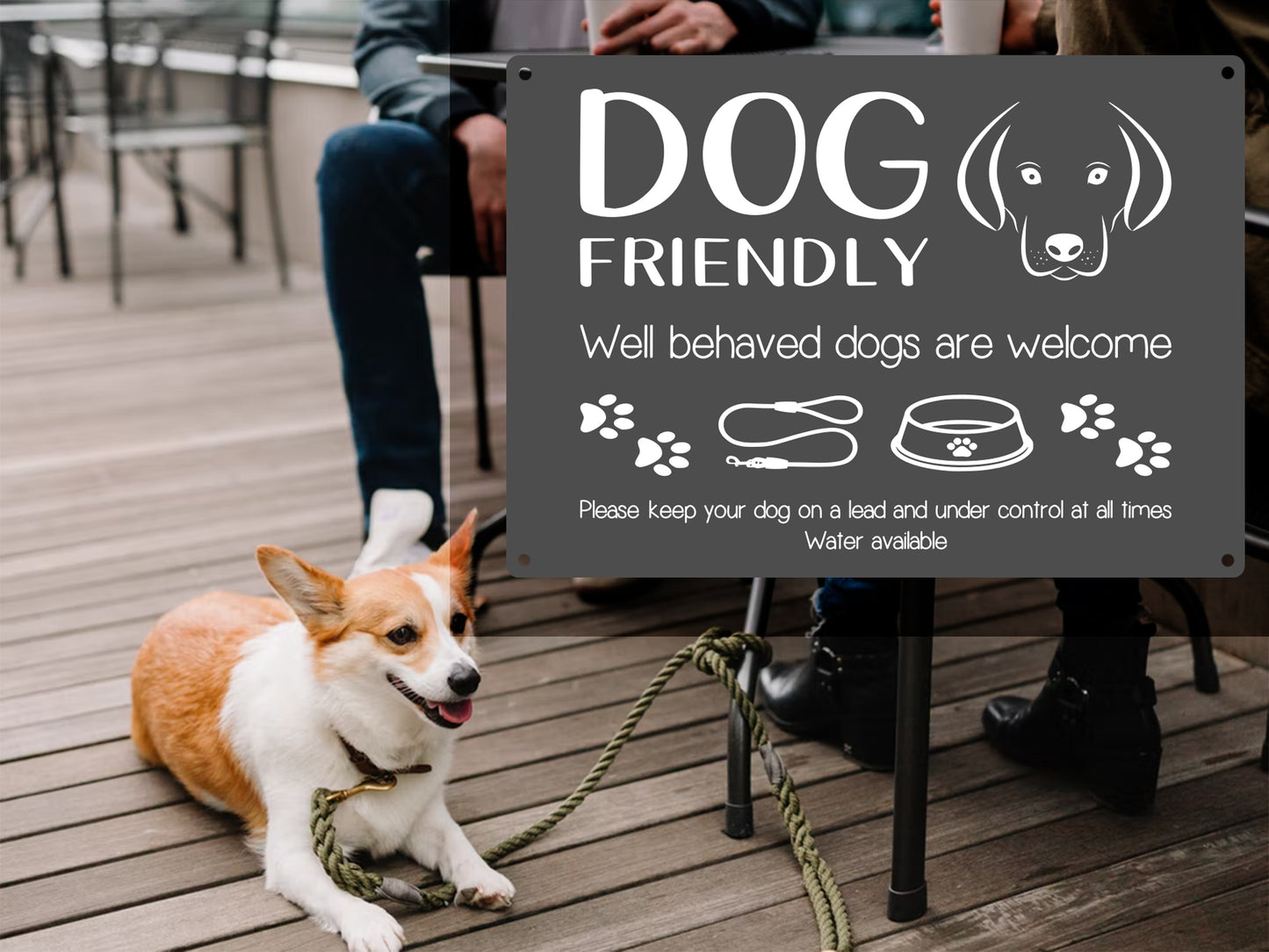 Dog Friendly / Dogs Welcome Sign – by origindesigned – Signs