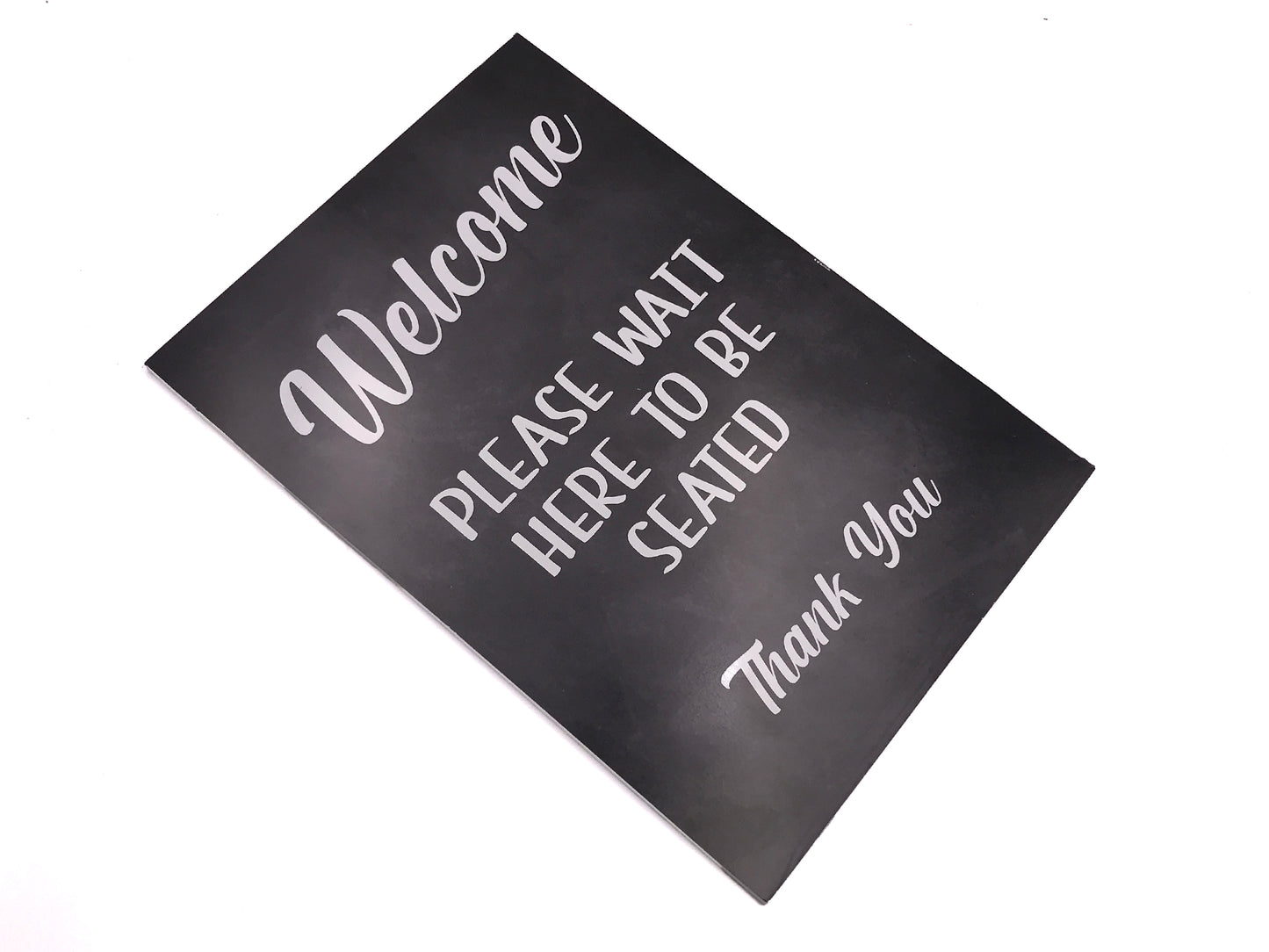 Please Wait Here To Be Seated Sign – by origindesigned – Signs