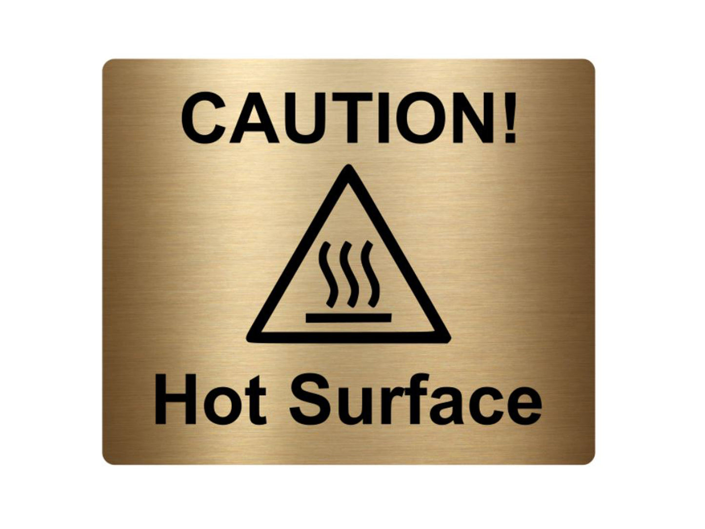 Caution Hot Surface Sign (various colours) – by origindesigned – Signs