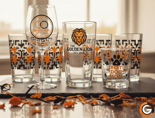 Introducing Our New Durable Colour Printing on Glassware: Perfect for Personalised Gifts, Weddings, and Pubs
