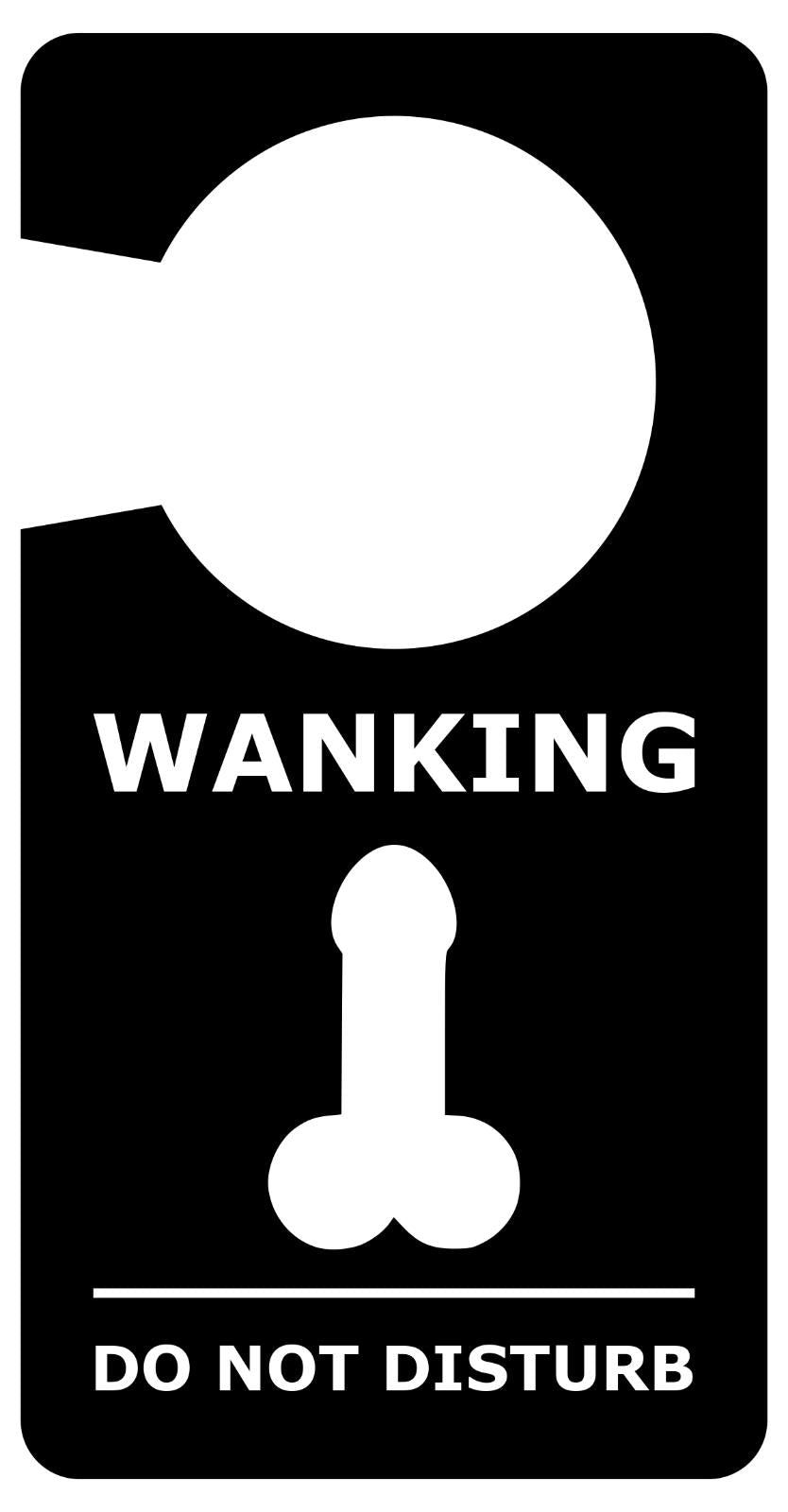 Black and White Novelty Rude Gift Do Not Disturb Door Sign – by North By North East – Novelty Signs