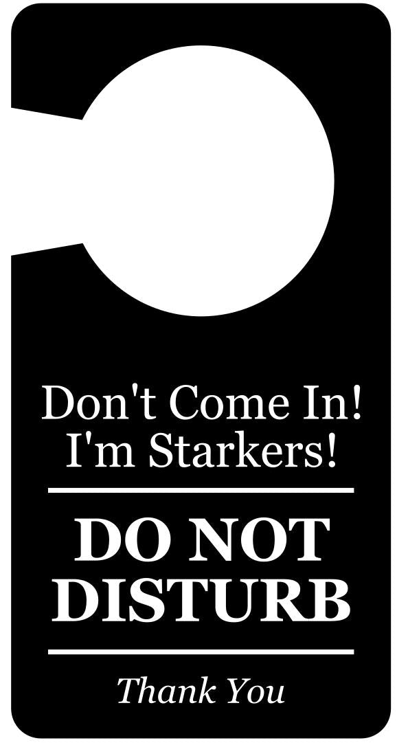Black and White Novelty Rude Gift Don't Come In Do Not Disturb Door Sign – by North By North East – Novelty Signs