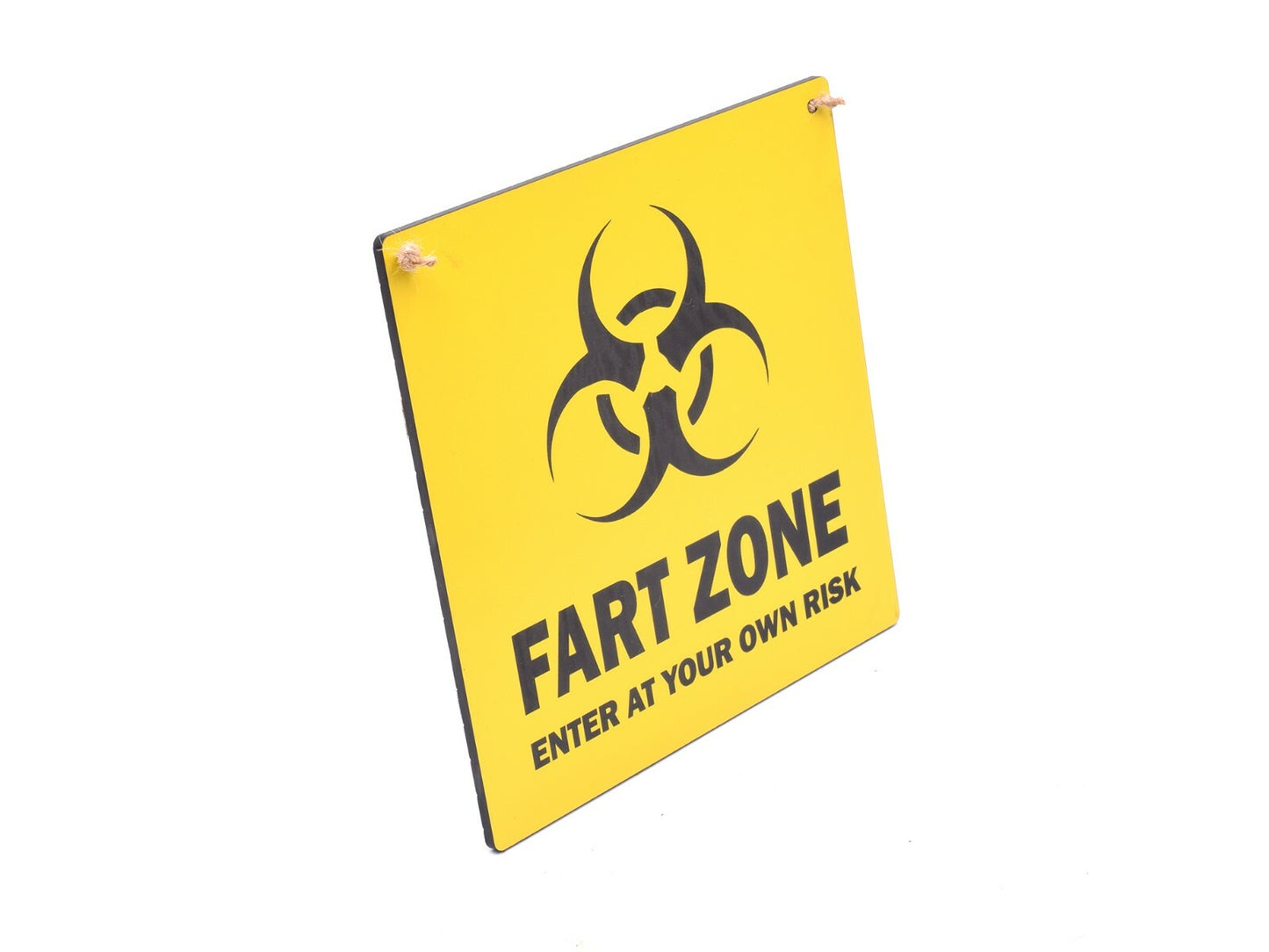 FART ZONE - novelty rude sign, ideal to hang on a bedroom door – by North By North East – Novelty Signs