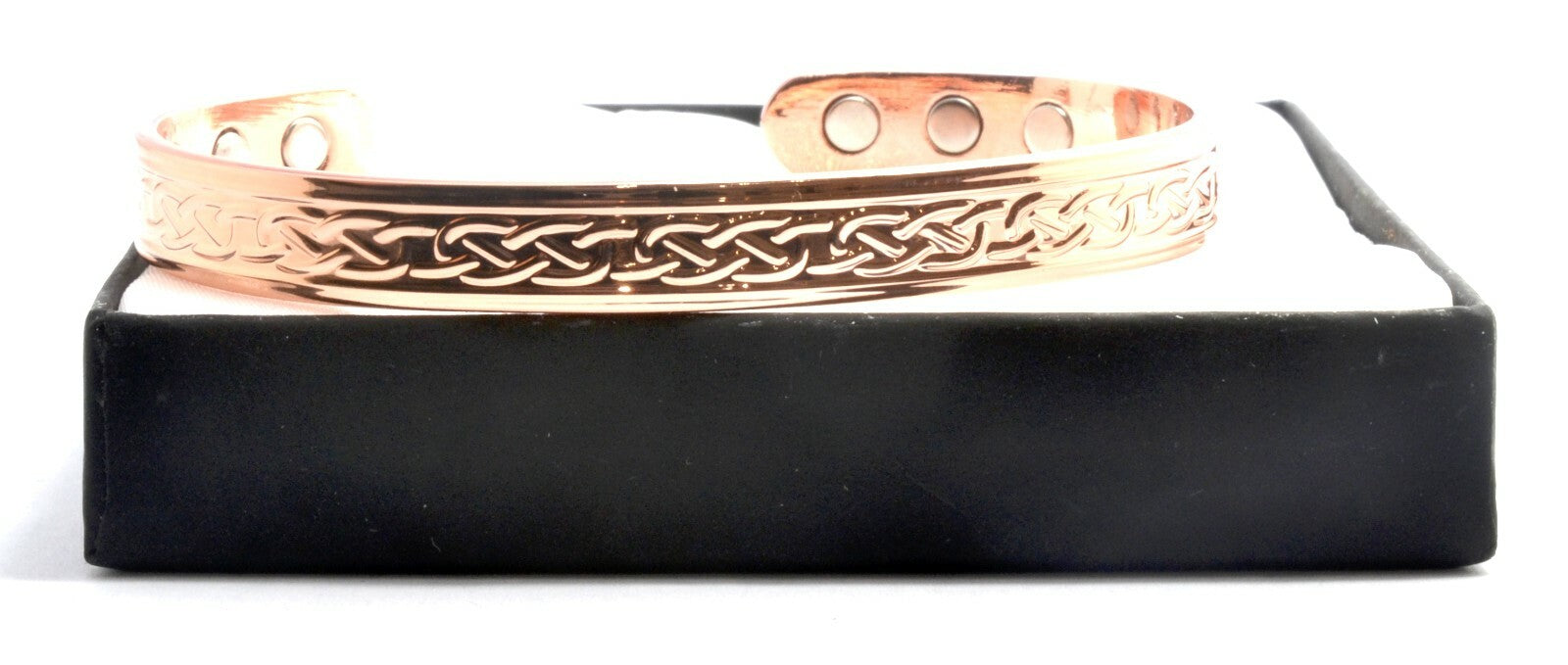 Copper Magnetic Bracelet With Celtic Design (Large Size) – by North By North East – Safety & Warning Signs