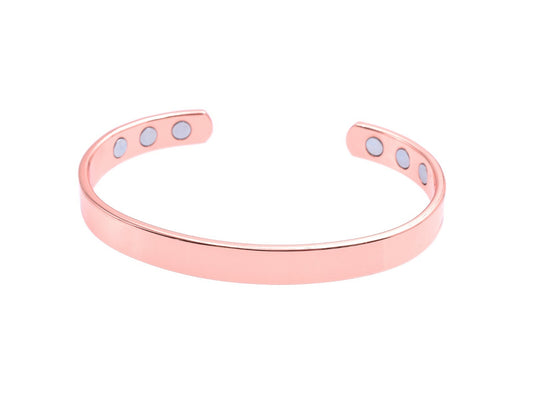 Copper Magnetic Bracelet Stunning Plain Design (small size) – by North By North East – Safety & Warning Signs