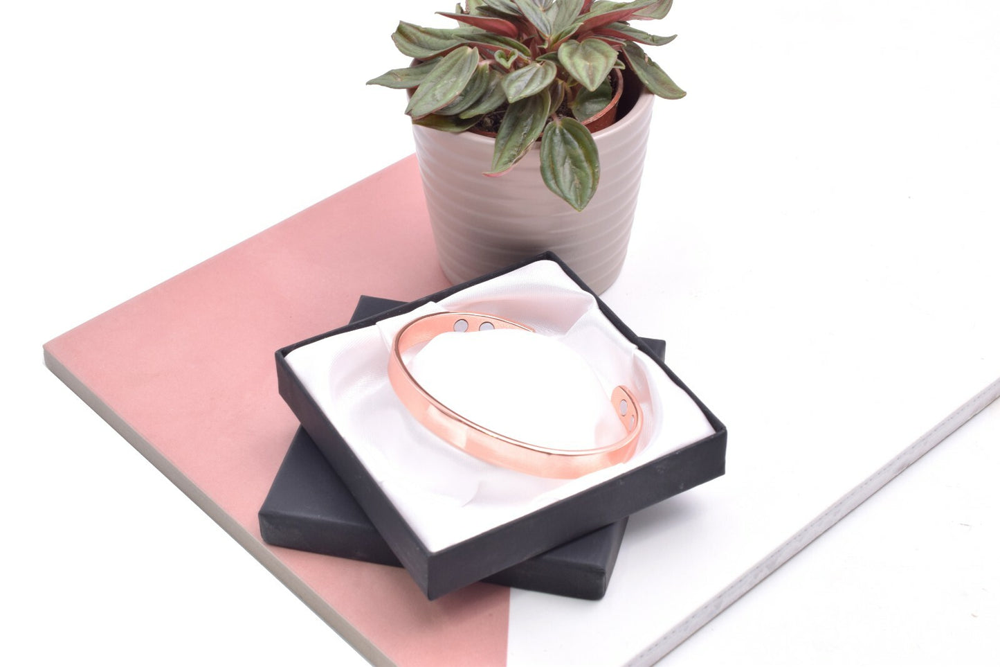 Copper Magnetic Bracelet Stunning Plain Design (small size) – by North By North East – Safety & Warning Signs