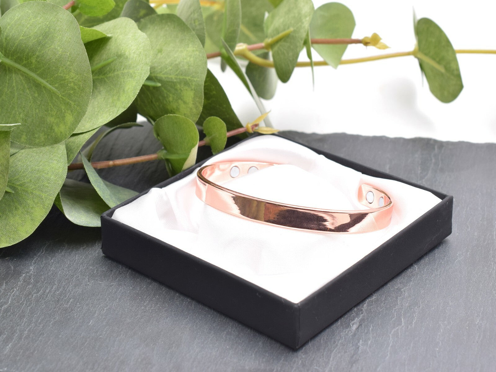 Copper Magnetic Bracelet Stunning Plain Design (large size) – by North By North East – Safety & Warning Signs