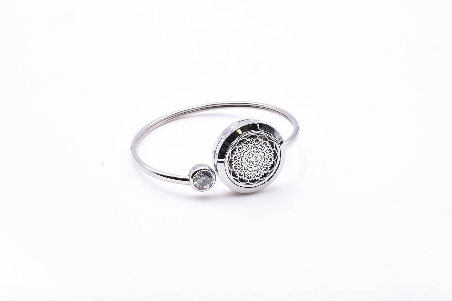 Stainless Steel Diffuser Aromatherapy Bracelet - Mandala Design – by North By North East – Signs