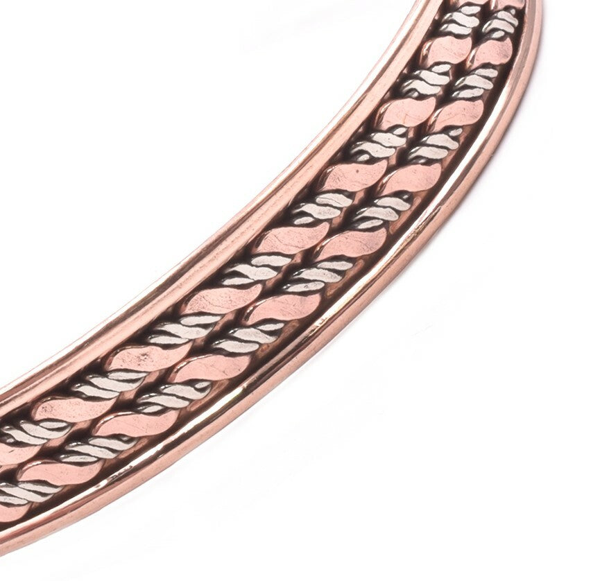 Copper magnetic bracelet with a traditional design – by North By North East – Safety & Warning Signs