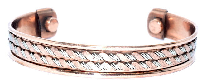 Copper magnetic bracelet with a traditional design – by North By North East – Safety & Warning Signs