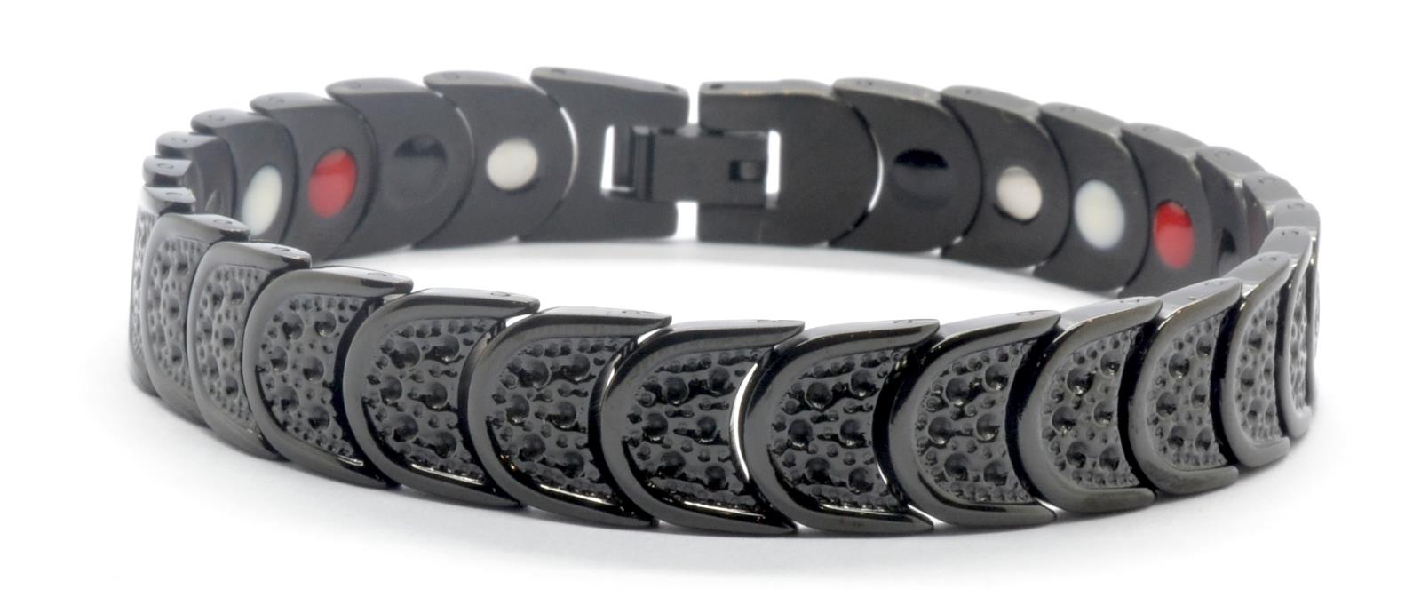 Black Titanium Women's Magnetic  Bracelet, Includes Germanium – by North By North East – Magnetic Signs