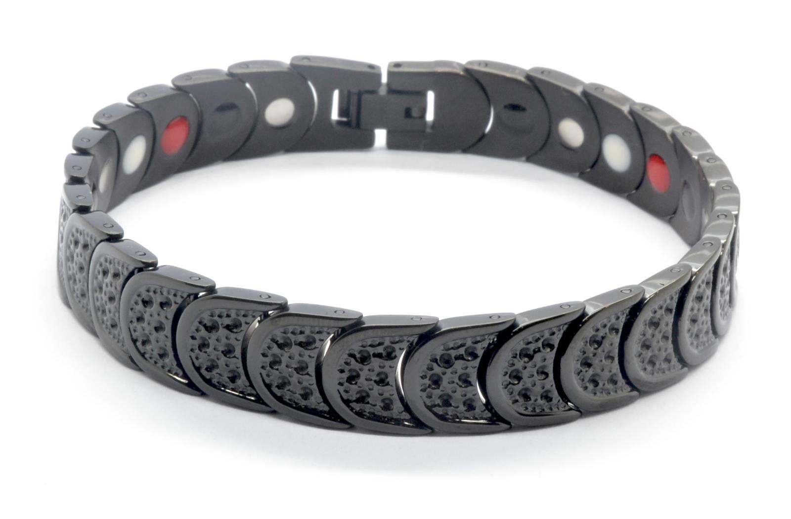 Black Titanium Women's Magnetic  Bracelet, Includes Germanium – by North By North East – Magnetic Signs