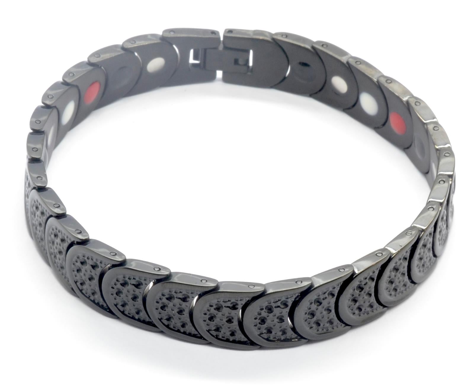Black Titanium Women's Magnetic  Bracelet, Includes Germanium – by North By North East – Magnetic Signs