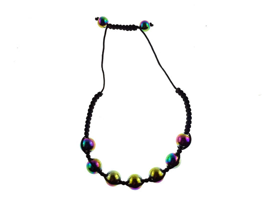 Coloured Rainbow Bead Rope Bracelet Bohemian Style – by North By North East – Signs