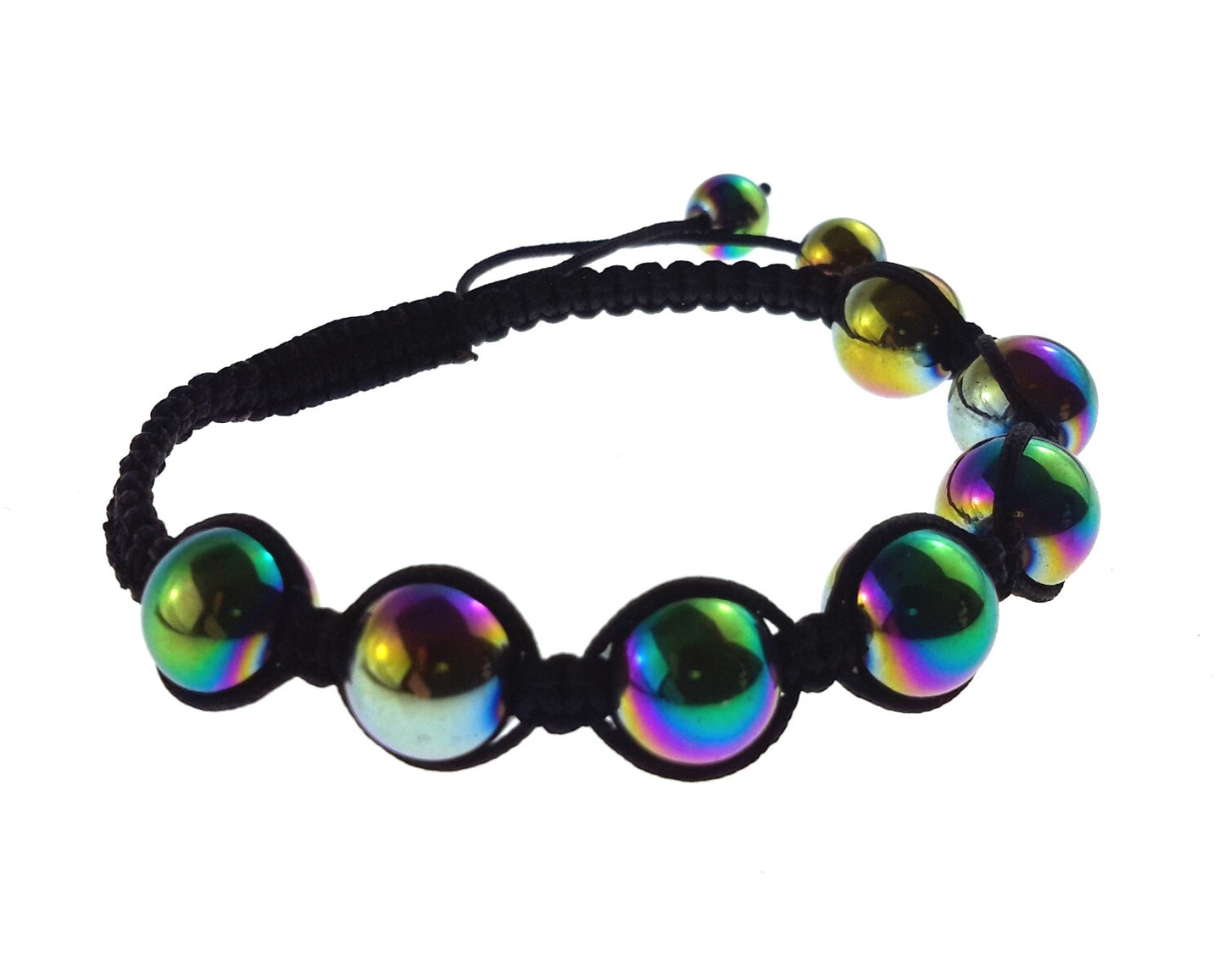 Coloured Rainbow Bead Rope Bracelet Bohemian Style – by North By North East – Signs