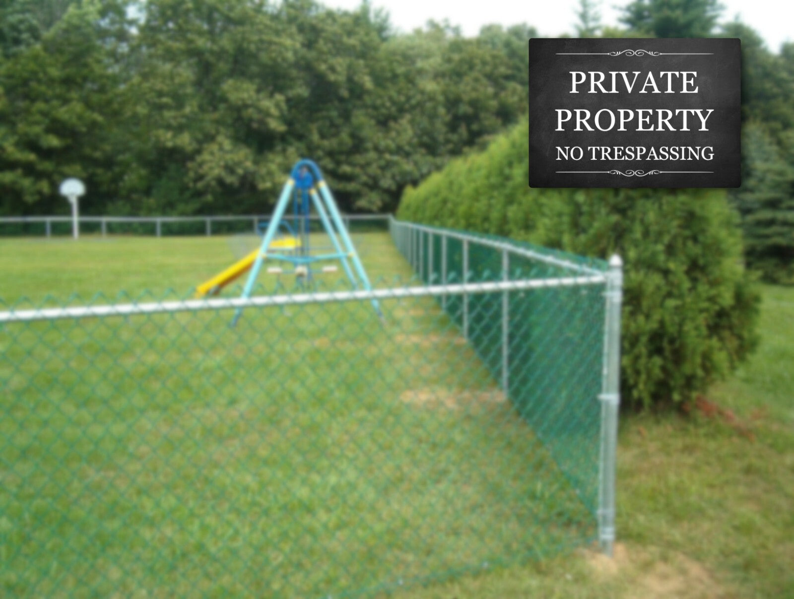PRIVATE PROPERTY NO TRESPASSING Sign - A4 - 3mm Aluminium Composite – by North By North East – Security & CCTV Signs