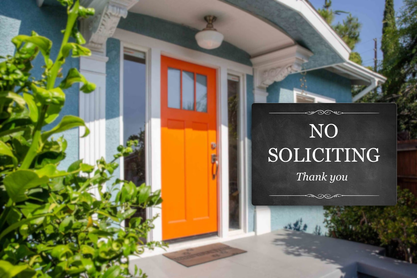 NO SOLICITING Sign - 3mm Aluminium Composite, UV Printed for Outdoor Use – by North By North East – Signs