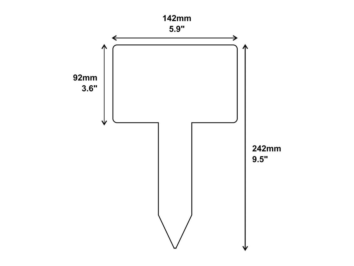 Black Acrylic Cousin Memorial Stake with Poem – Outdoor Grave Marker – 142×242mm – by North By North East – Plaques & Nameplates