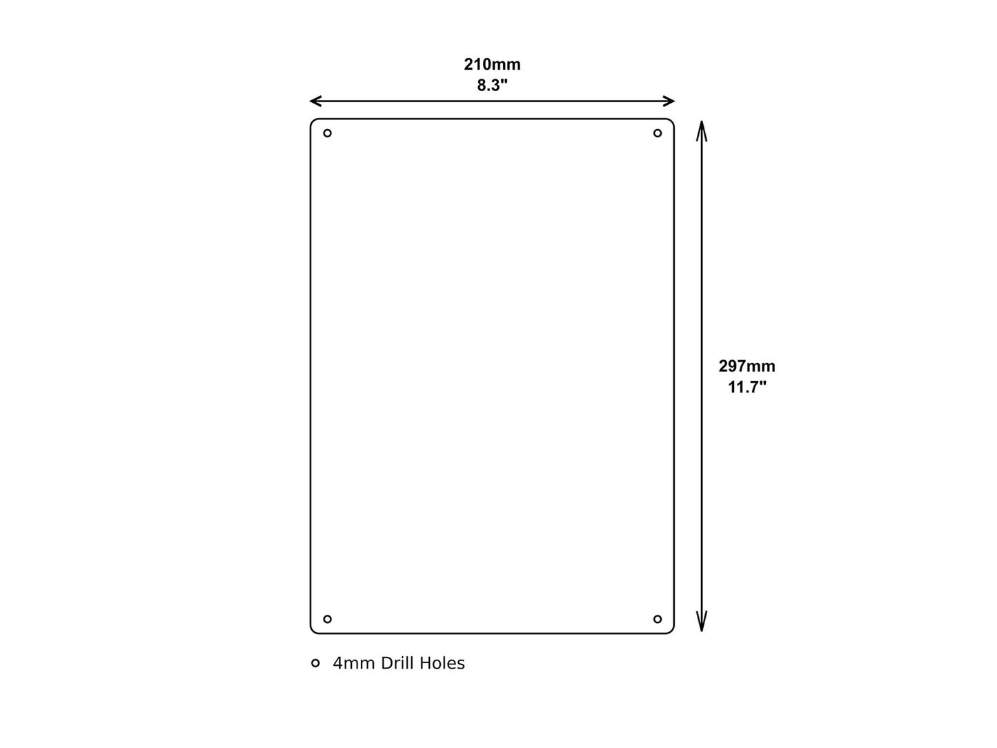 A4 Parcels & Deliveries Sign – Vintage Style Aluminium Box Plaque with Van Icon – by North By North East – Business Hours & Policy Signs