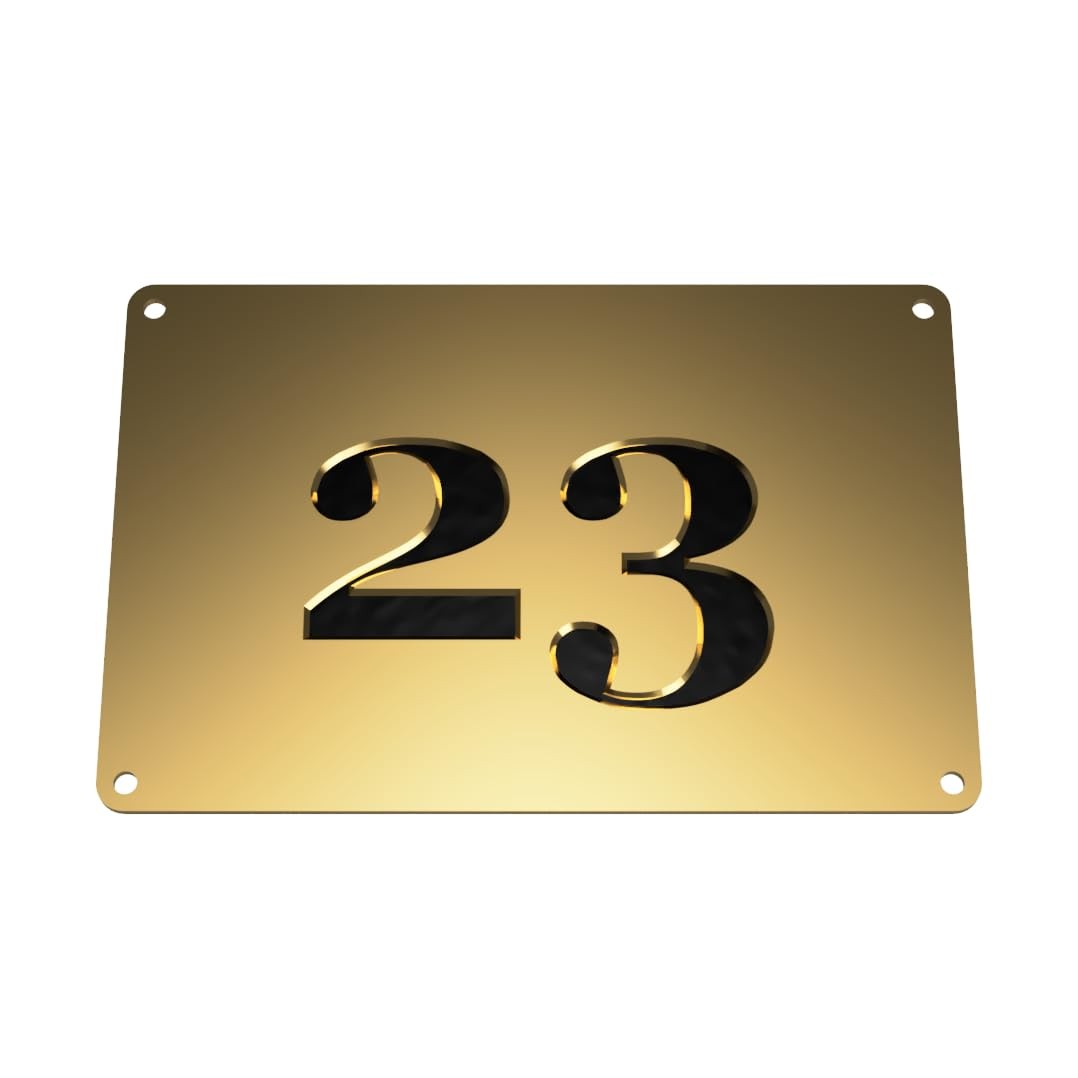 Personalised Brass Plaque – Engraved Door, House or Memorial Sign 5"x3" Size – by North By North East – Plaques & Nameplates