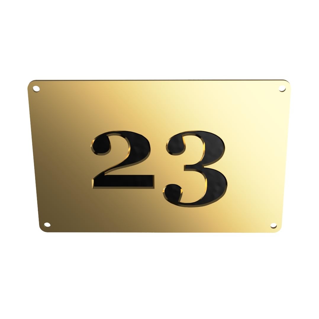 Personalised Brass Plaque – Engraved Door, House or Memorial Sign 5"x3" Size – by North By North East – Plaques & Nameplates