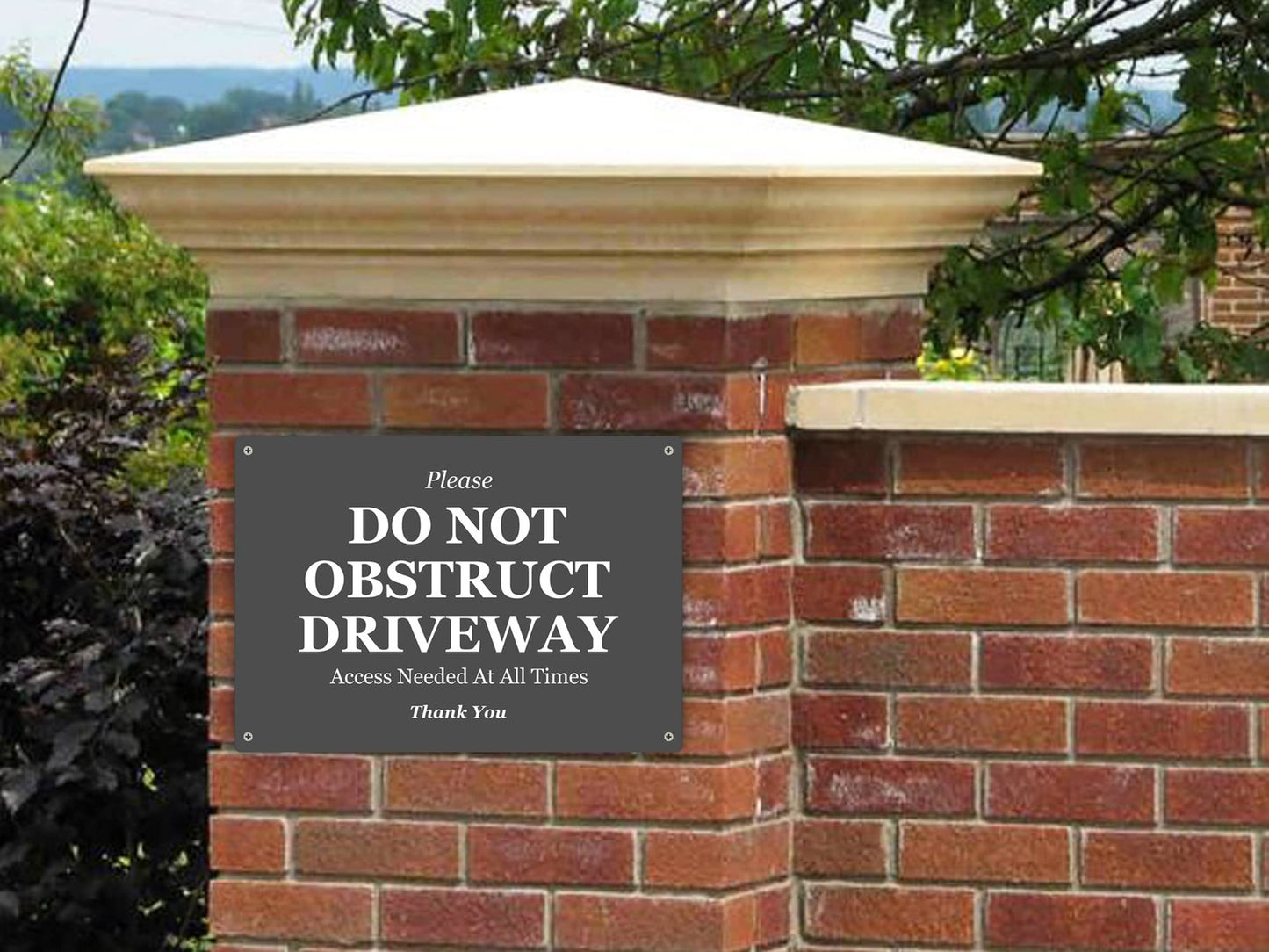 🛑 A4 Green “Do Not Obstruct Driveway” Sign – Outdoor Aluminium Access Notice – by North By North East – Parking Signs