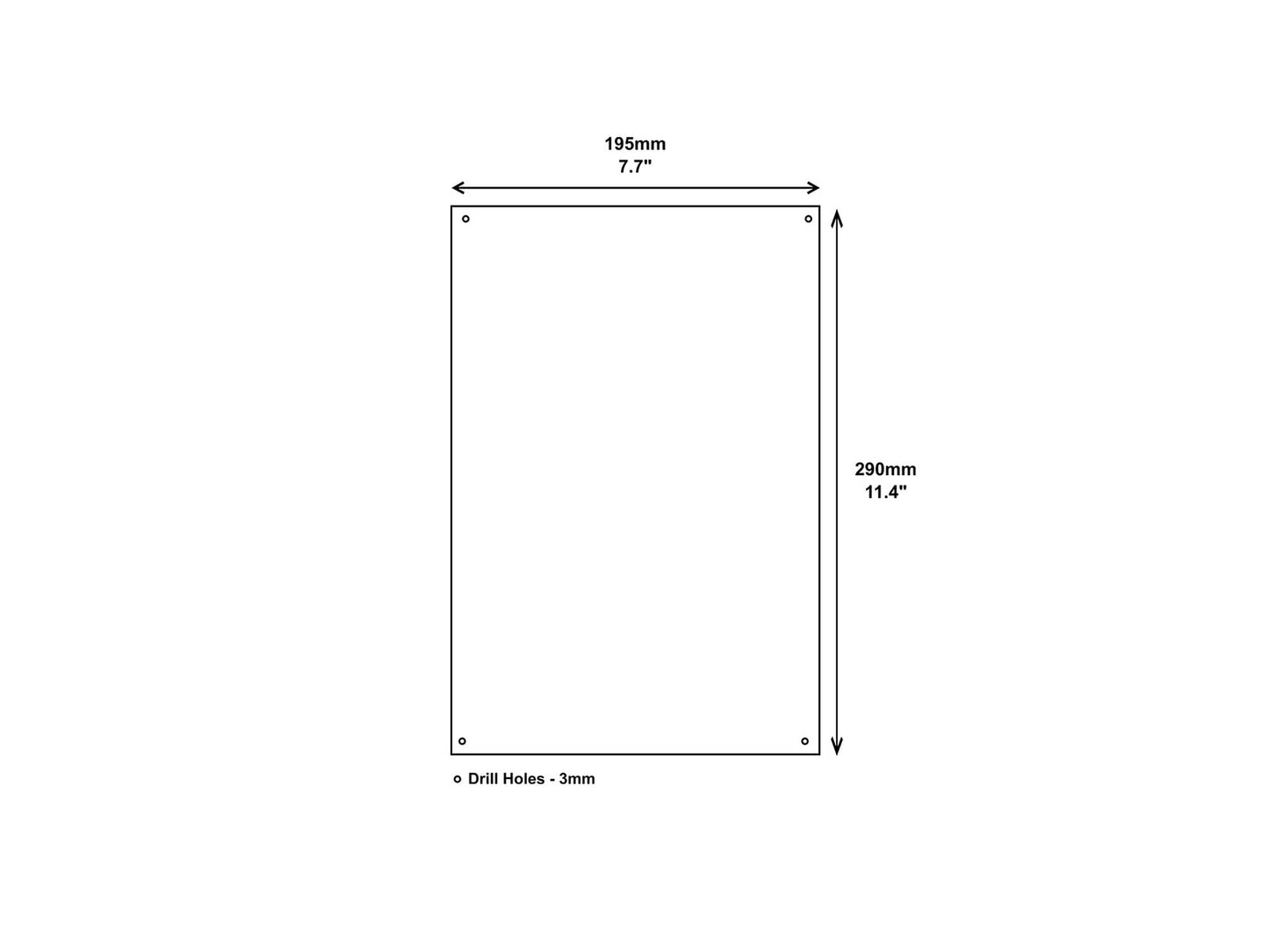 Swimming Pool Rules Sign - Black & White ACM 290x195mm 4 Holes Outdoor – by North By North East – Signs