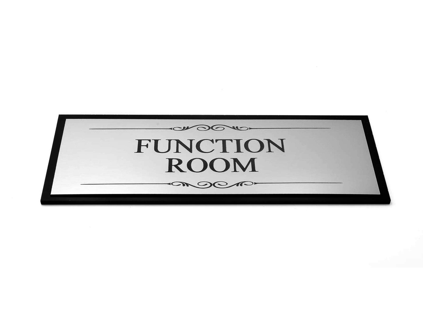 Function Room Sign – Silver Aluminium 110×170 mm Self Adhesive, UK Dispatch – by North By North East – Signs