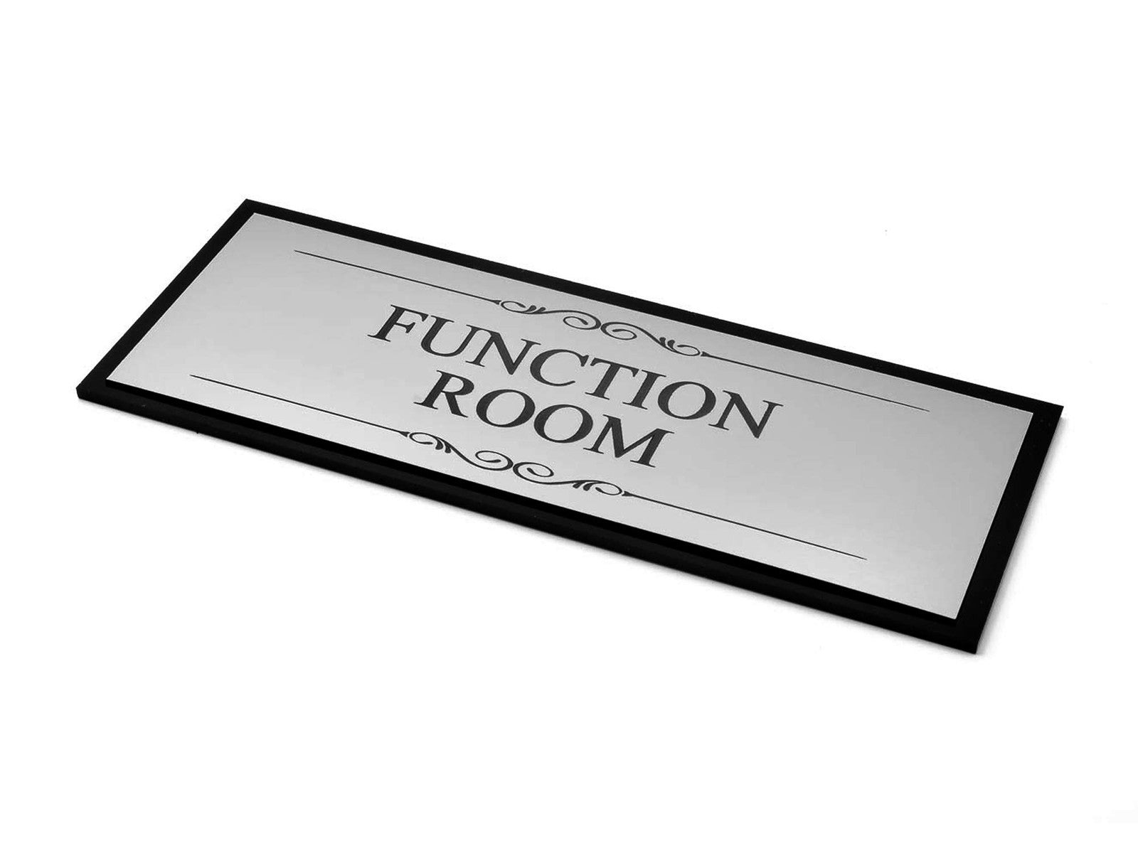 Function Room Sign – Silver Aluminium 110×170 mm Self Adhesive, UK Dispatch – by North By North East – Signs