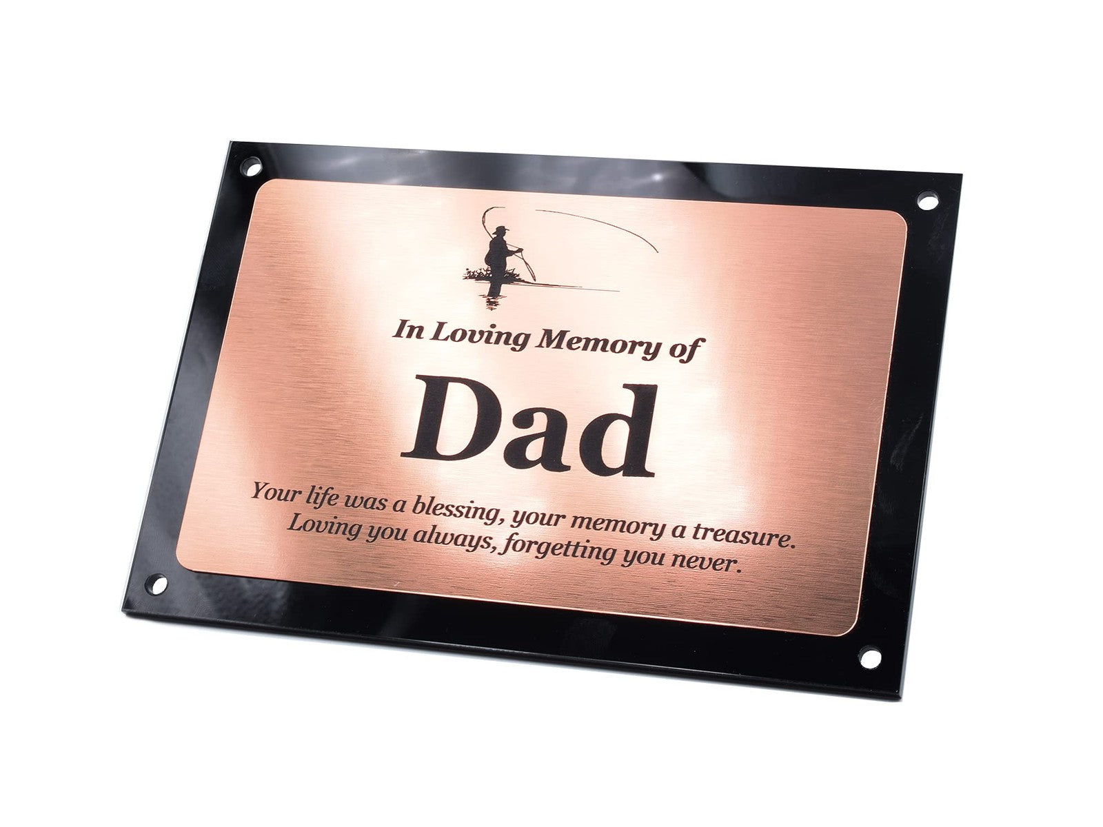 OriginDesigned Gedenktafel für den Vater, für den Innen- und Außenbereich, Kupfe – by North By North East – Signs