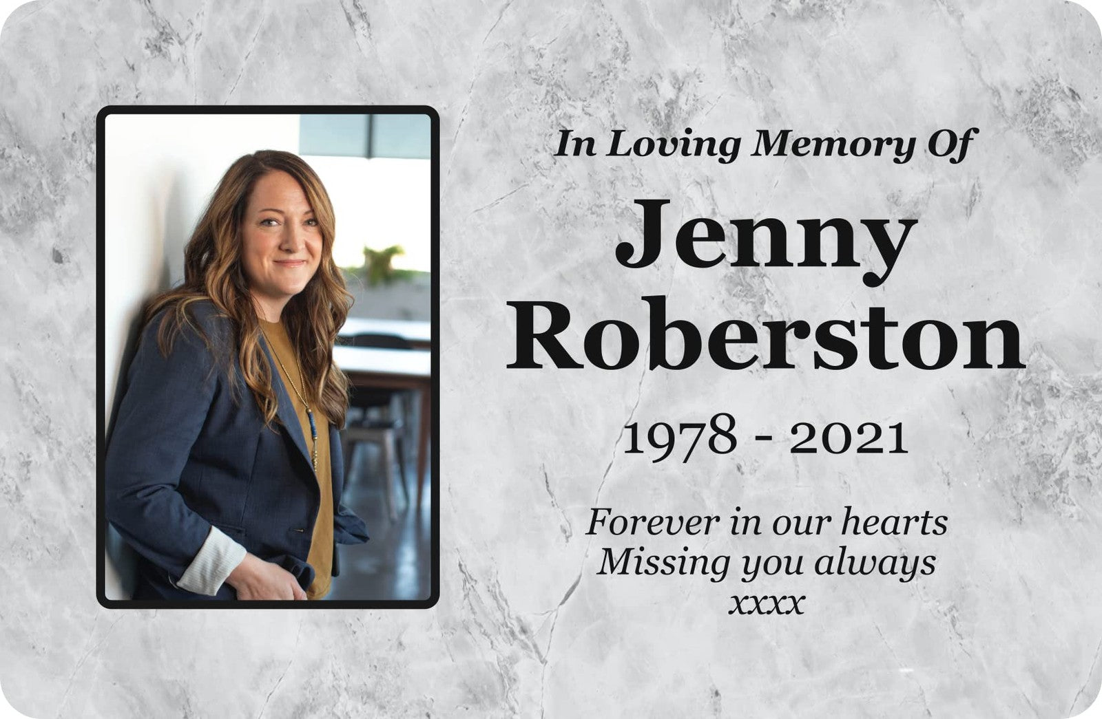 Personalised Outdoor Memorial Plaque — Weatherproof Grave or Garden Marker (Regular 142 × 242 mm or Large 205 × 315 mm, Stake Included) – by North By North East – Plaques & Nameplates