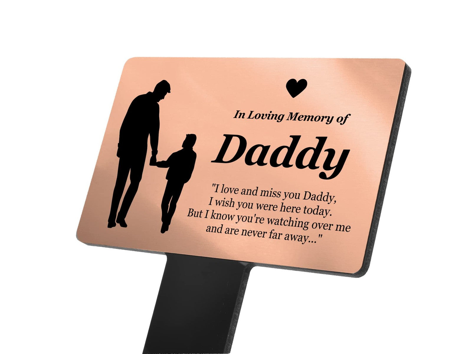 Gold Daddy Memorial Grave Marker – 230x140mm Acrylic Stake – by North By North East – Plaques & Nameplates