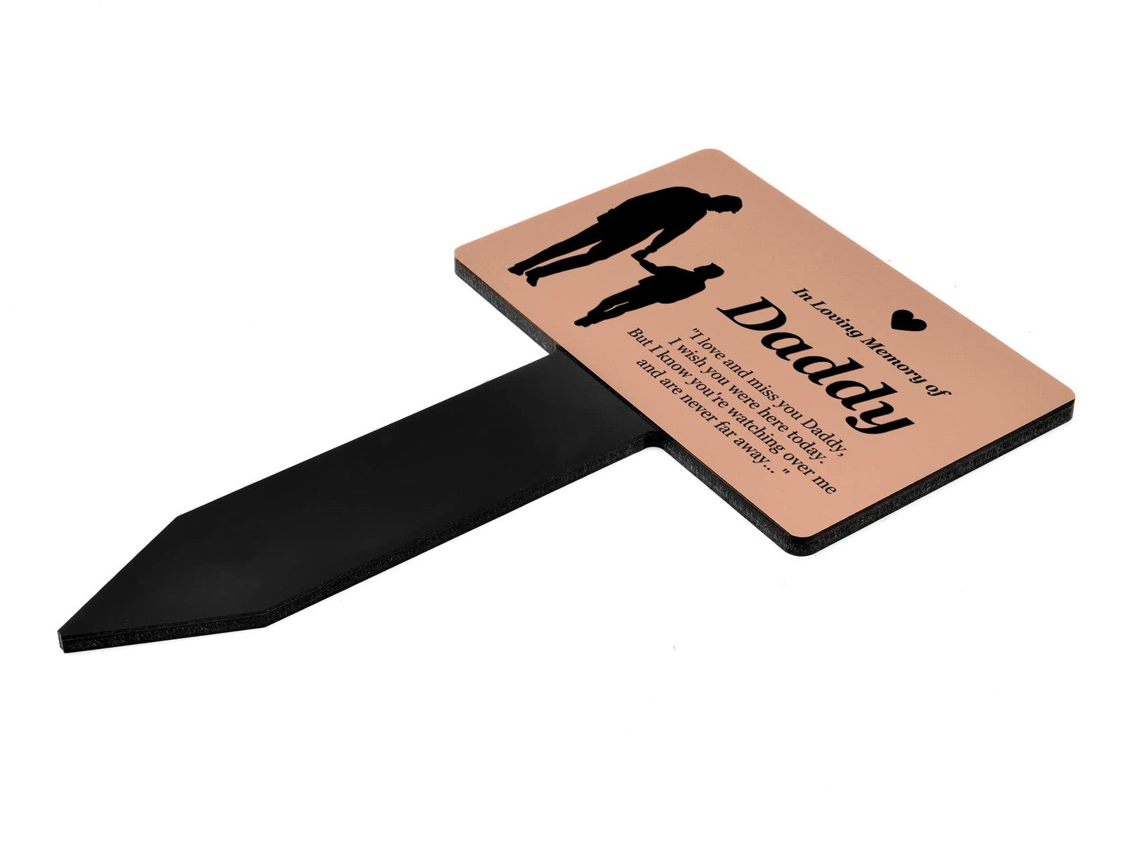 Gold Daddy Memorial Grave Marker – 230x140mm Acrylic Stake – by North By North East – Plaques & Nameplates